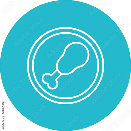 Paleo Diet Line Icon