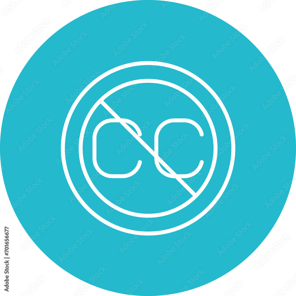Closed Captioning Line Icon Closed Captioning Line Icon