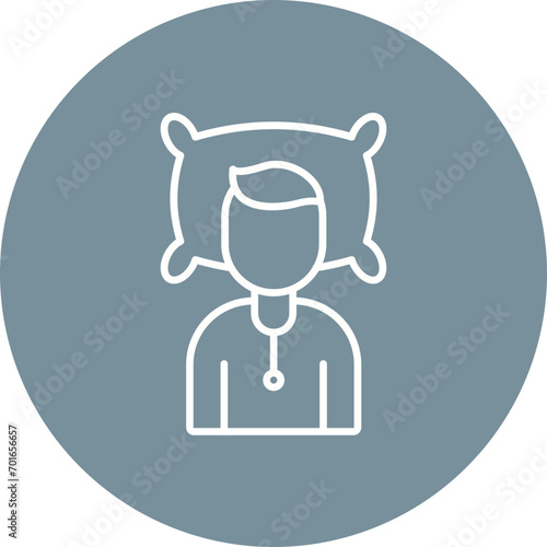 Bedridden Line Icon
