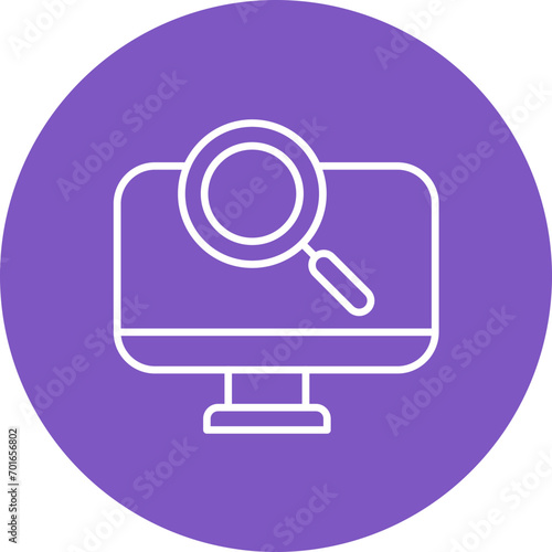 Screen Magnification Line Icon