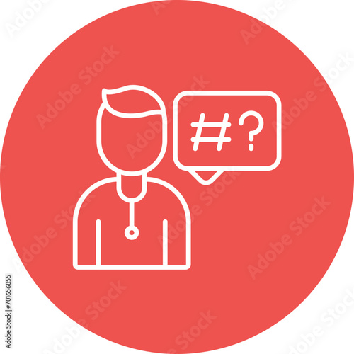Speech Impaired Line Icon