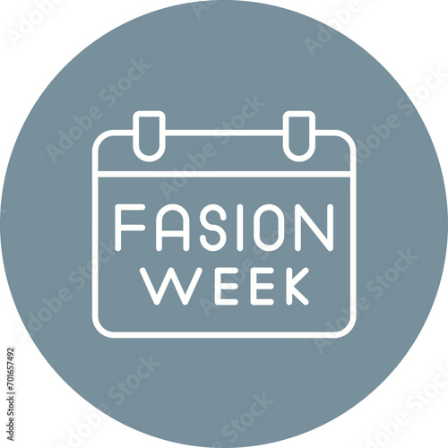 Fashion Week Line Icon