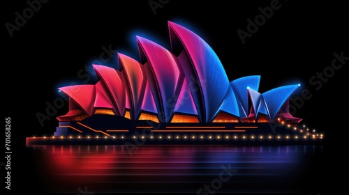Abstract Illustration of Sydney Opera House