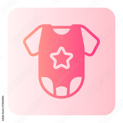 baby clothes gradient icon