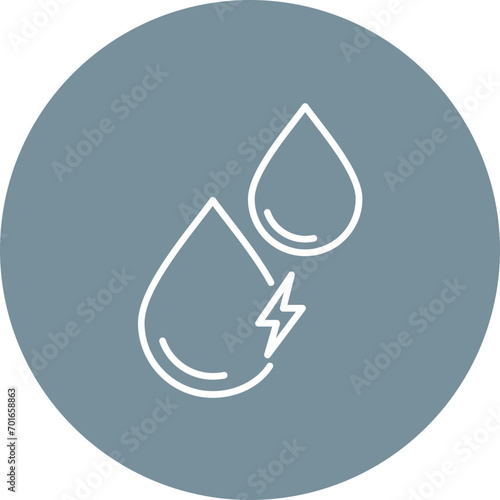 Water Energy Line Icon