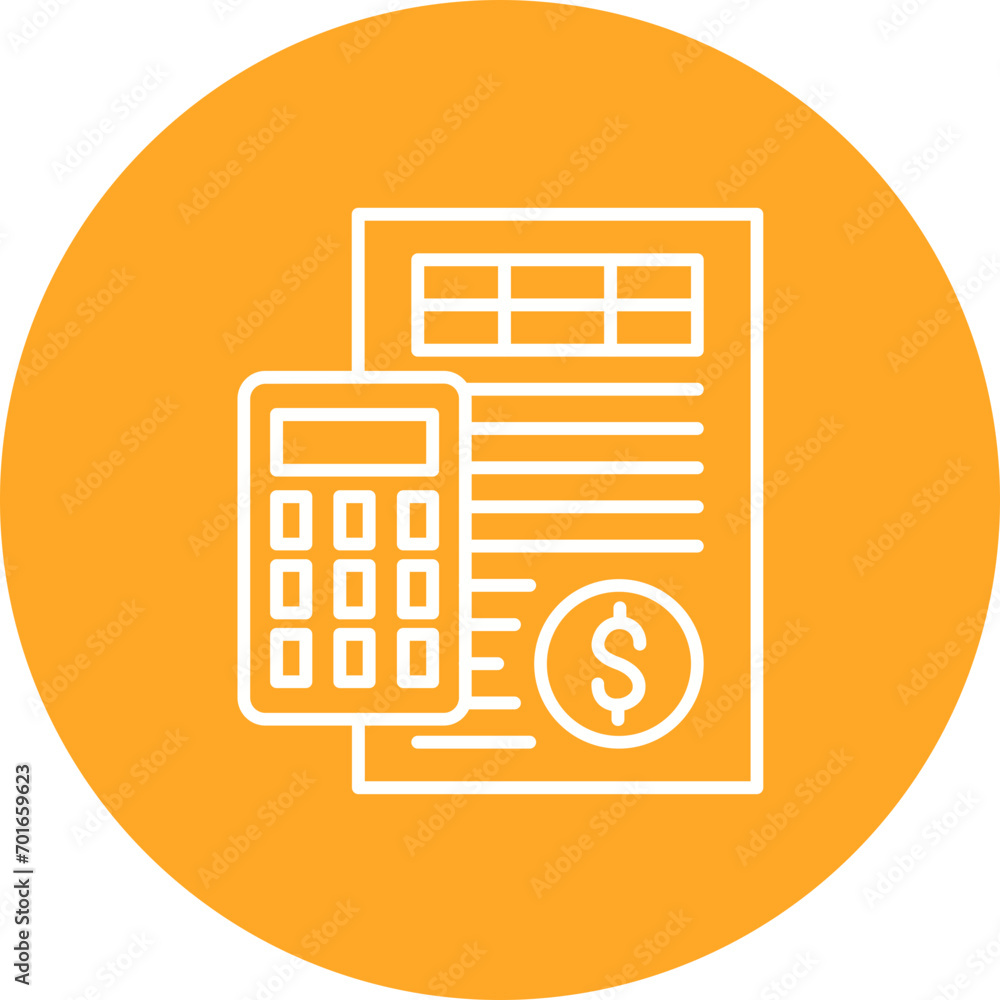 Accounting Line Icon Accounting Line Icon