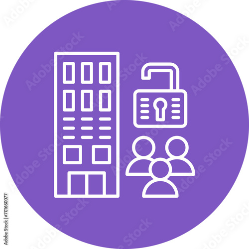 Publicly Traded Company Line Icon