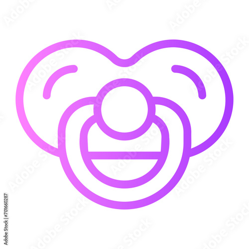 pacifier gradient icon