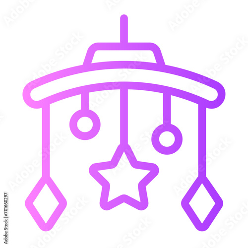 crib toy gradient icon