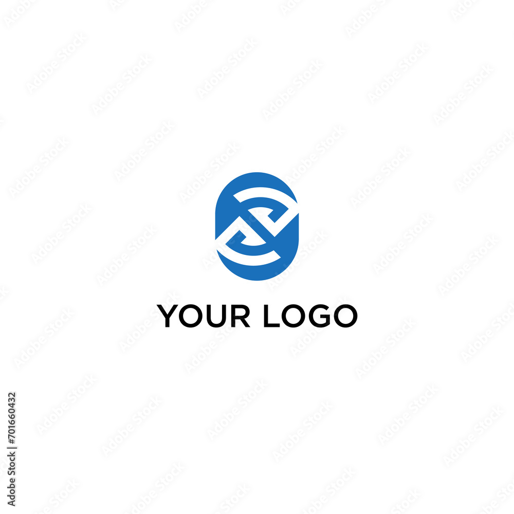 minimalist logo, monogram S in a circle. Suitable for businesses in the technology sector minimalist logo, monogram S in a circle. Suitable for businesses in the technology sector
