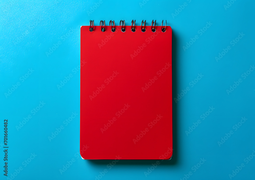notebook isolated on blue, generative ai notebook isolated on blue, generative ai
