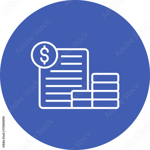 Accounts Receivable Line Icon