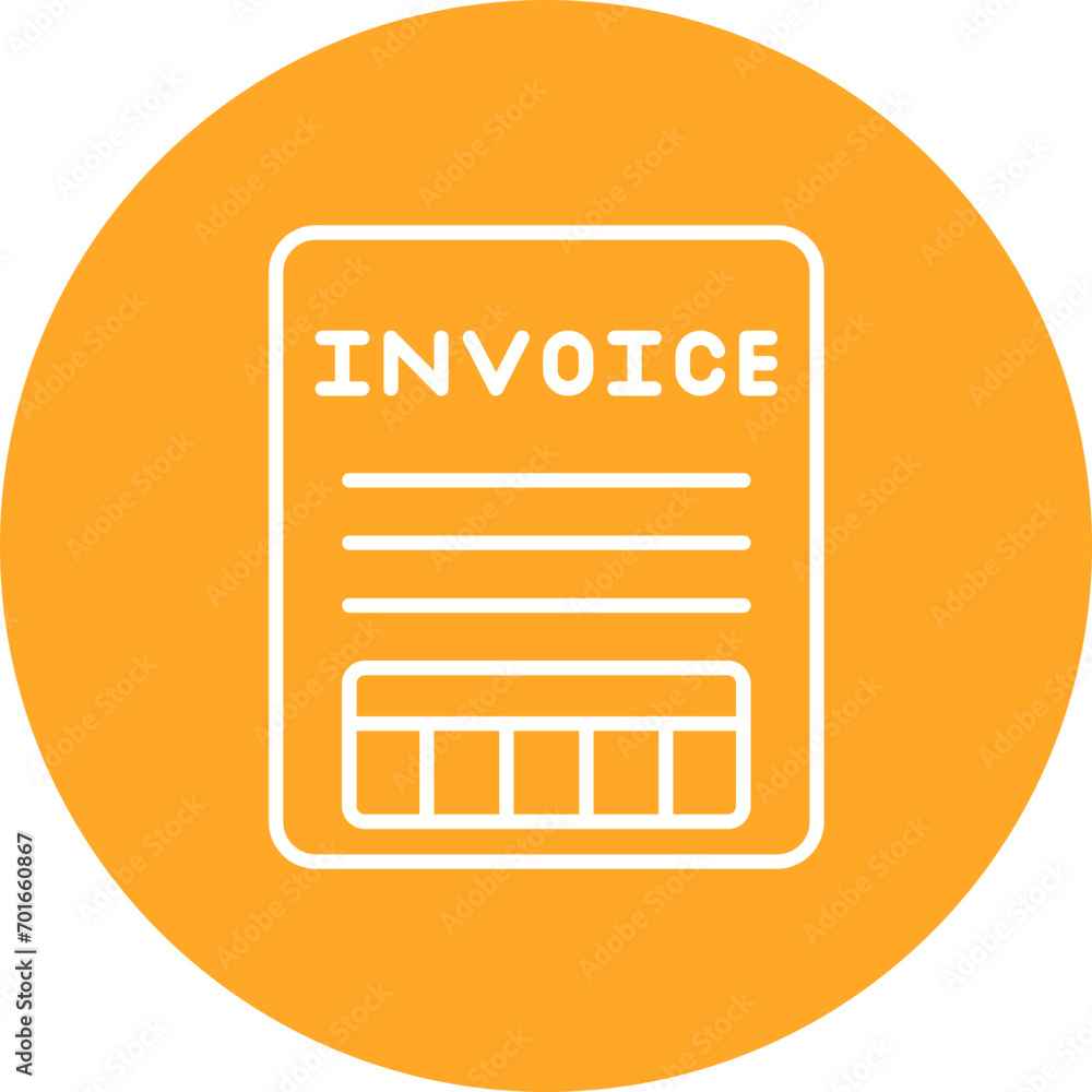Invoice Factoring Line Icon Invoice Factoring Line Icon