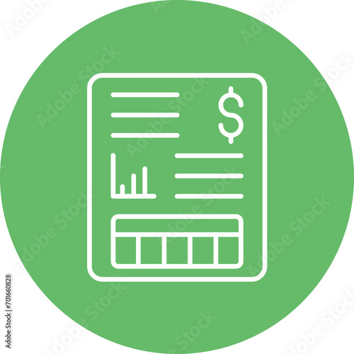 Financial Statements Line Icon