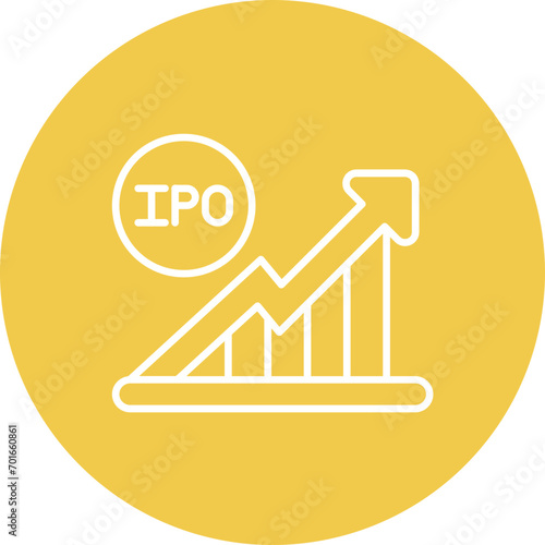 Initial Public Offer Line Icon