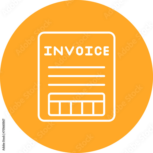 Invoice Factoring Line Icon