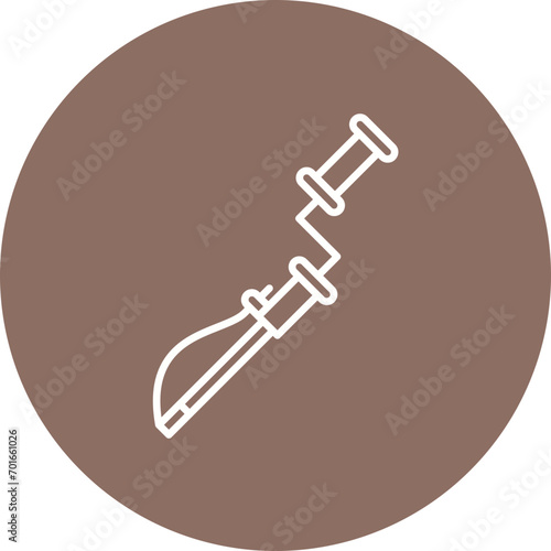 Closet Auger Line Icon