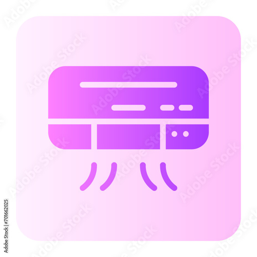 air conditioner gradient icon