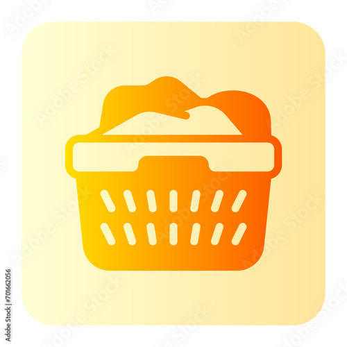 laundry basket gradient icon