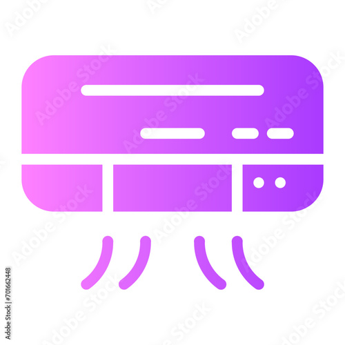 air conditioner gradient icon