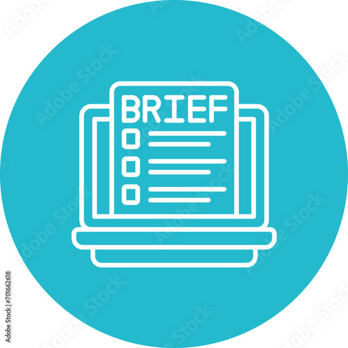 Brief Line Icon
