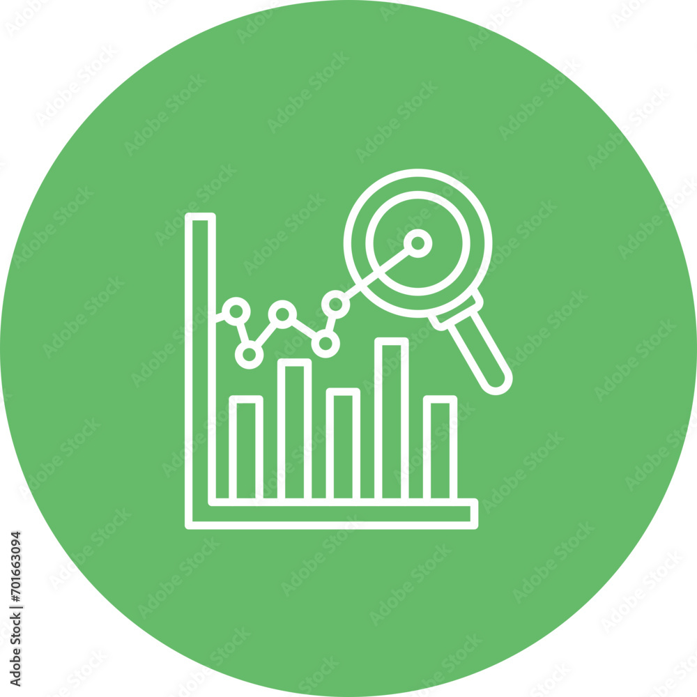 Predictive Analytics Line Icon Predictive Analytics Line Icon