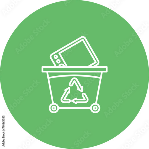 EWaste Line Icon