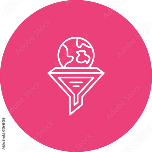 Extraction Difficulty Line Icon