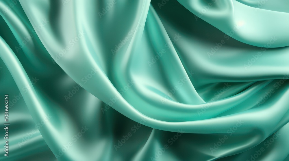 Obraz premium green silk background