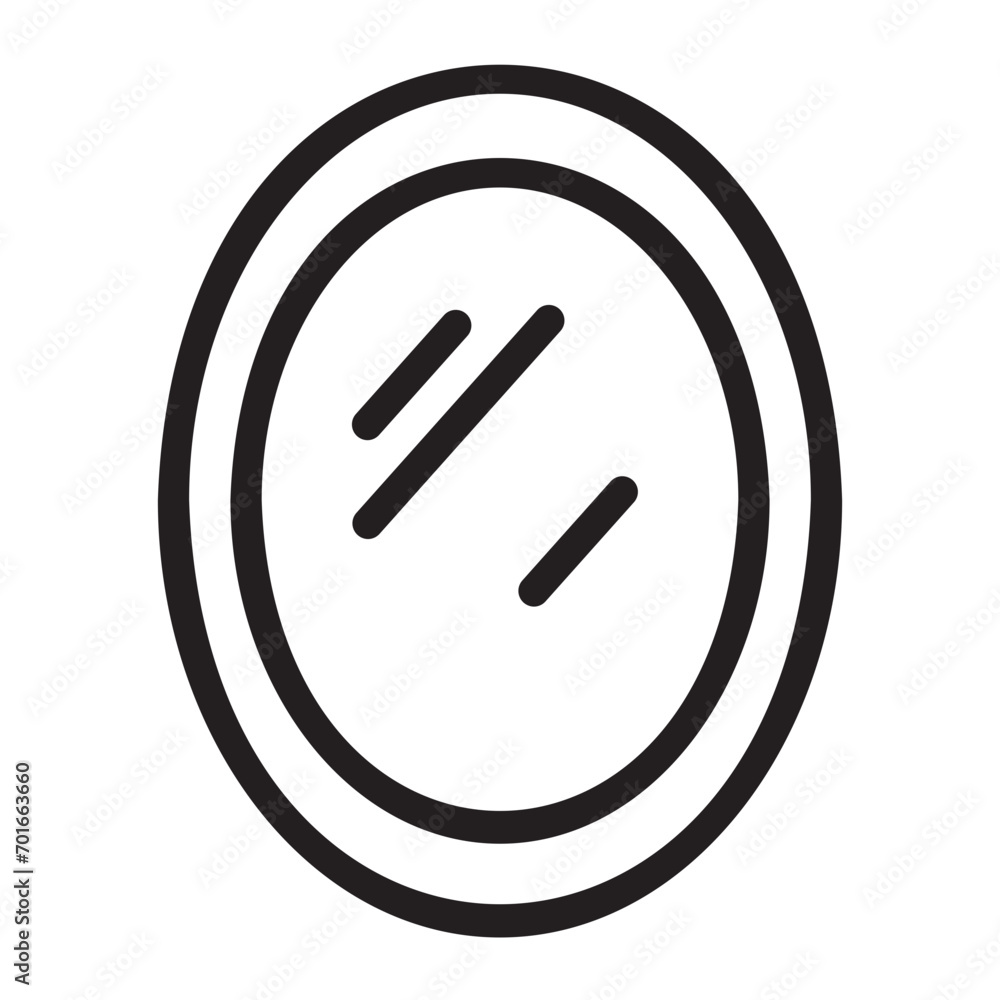 mirror line icon mirror line icon