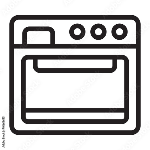 oven line icon