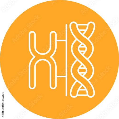 Chromosome Line Icon