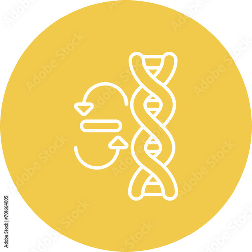 Genetic Modification Line Icon