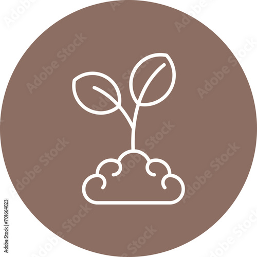 Material Grown Line Icon