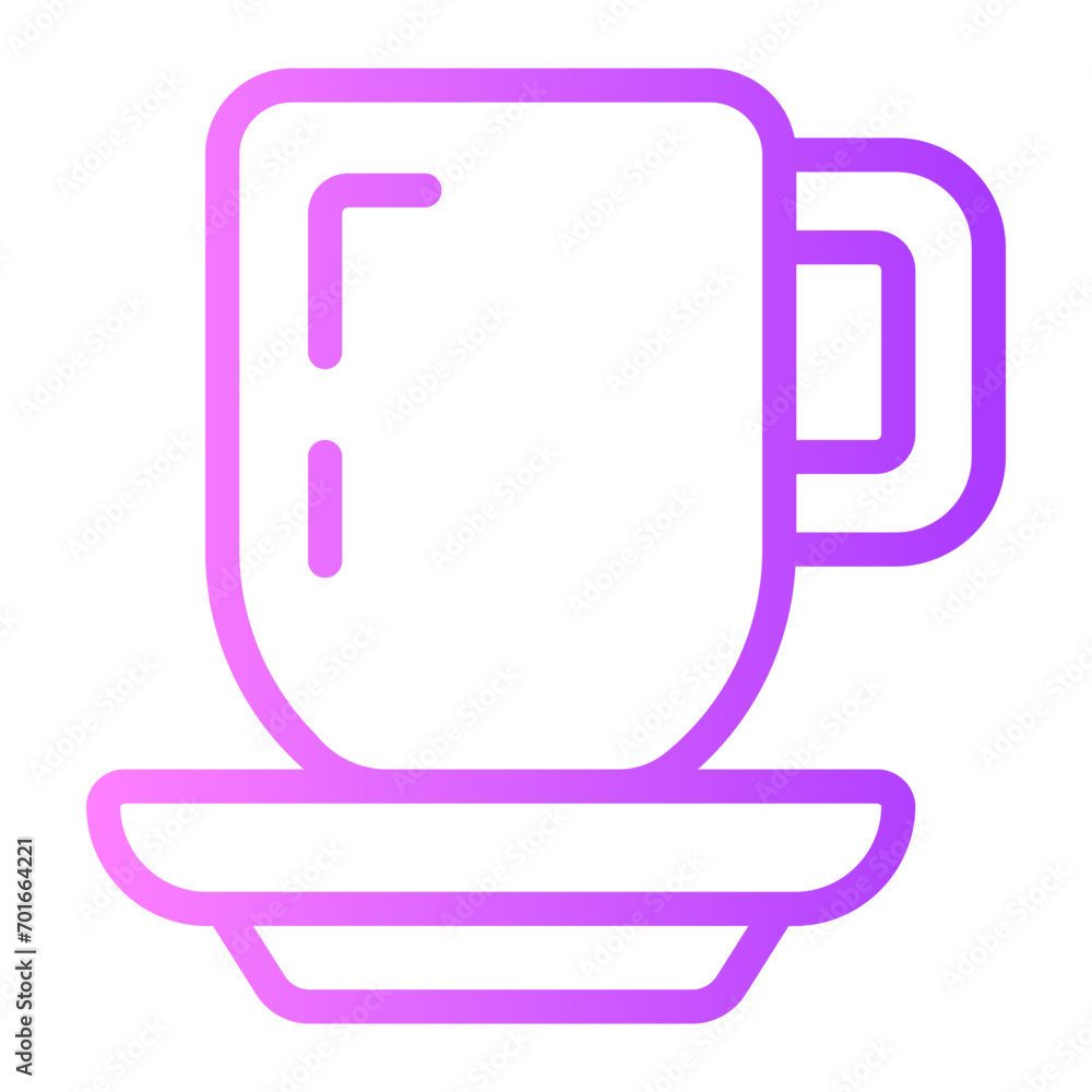 mug gradient icon mug gradient icon