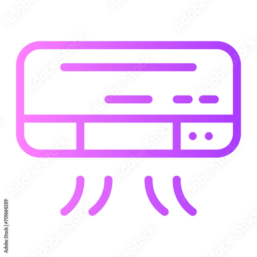 air conditioner gradient icon