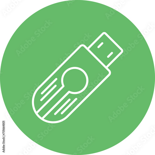 Driving Data Line Icon
