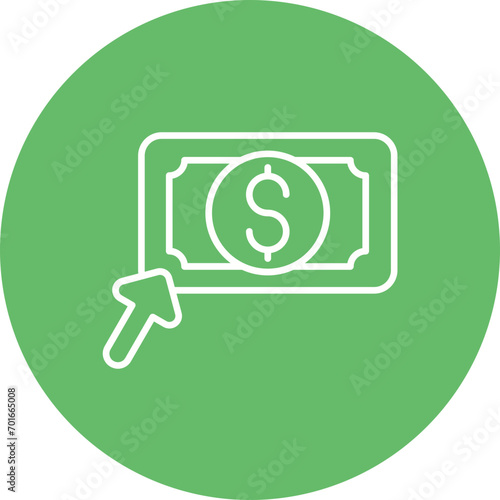 Pay Per Click Line Icon