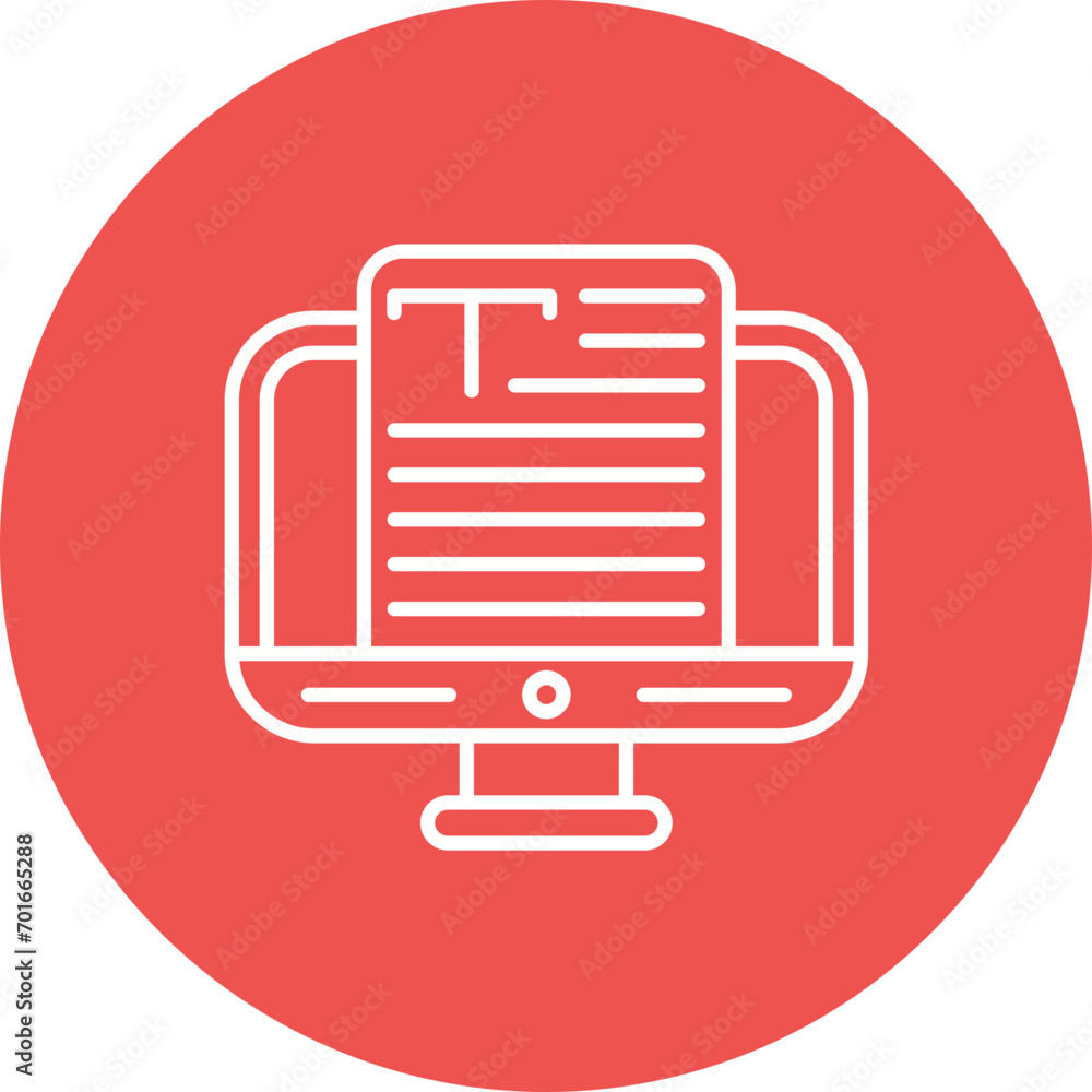 Copywriter Line Icon Copywriter Line Icon