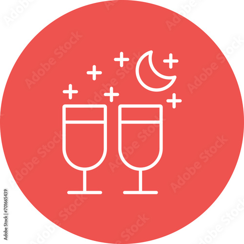 Nightlife Line Icon