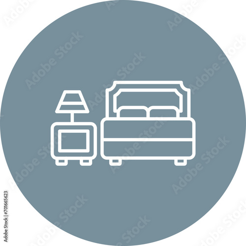 Accomodation Line Icon