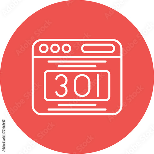 301 Redirect Line Icon