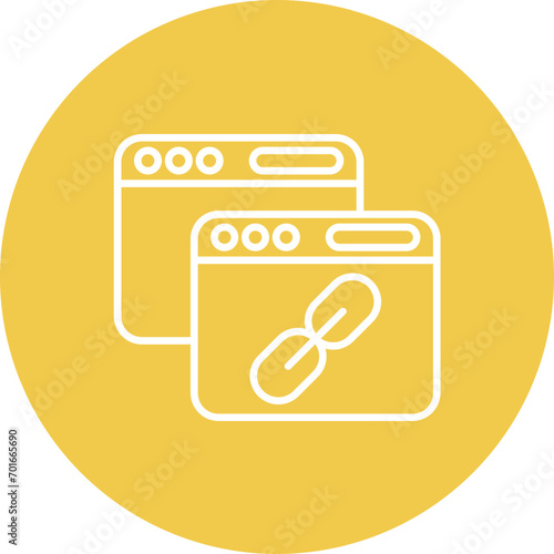 Backlink Line Icon