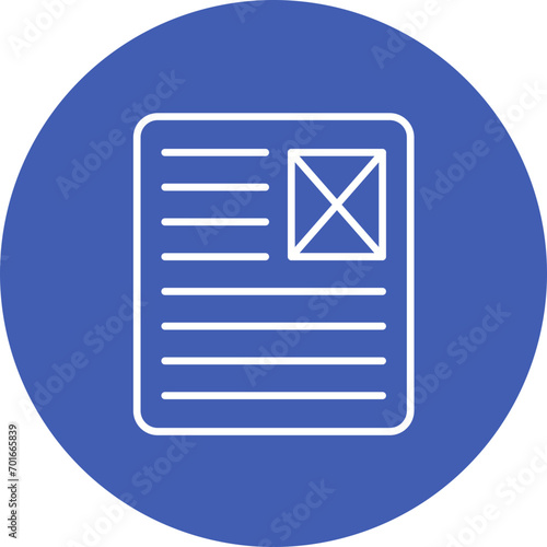 Latent Semantic Index Line Icon