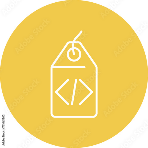 Meta Tags Line Icon