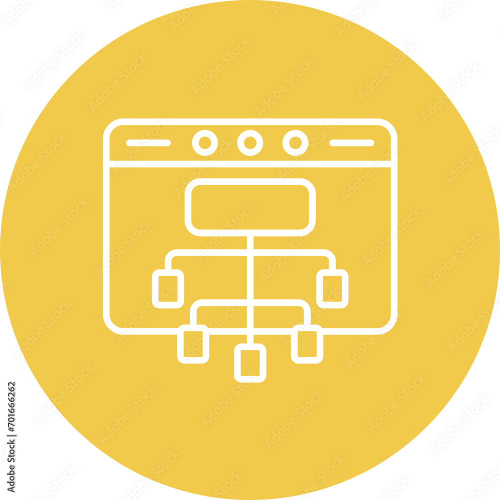 Front End Development Line Icon Front End Development Line Icon