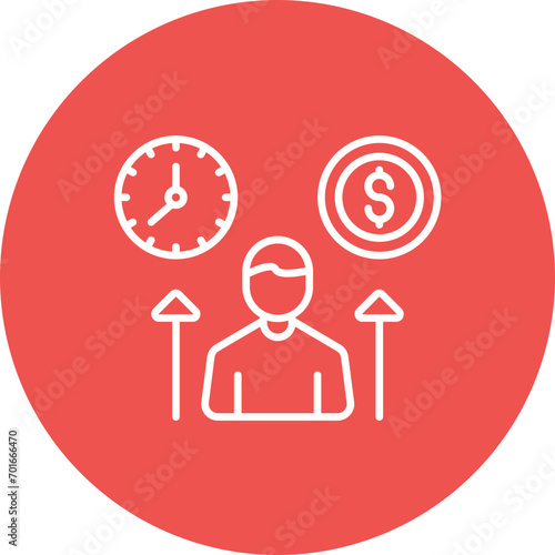 Employee Costs Line Icon