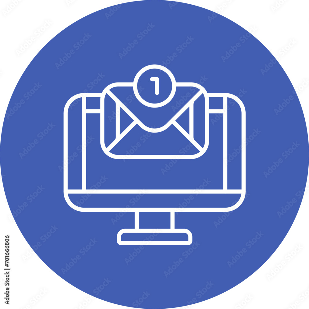 Project Message Line Icon Project Message Line Icon