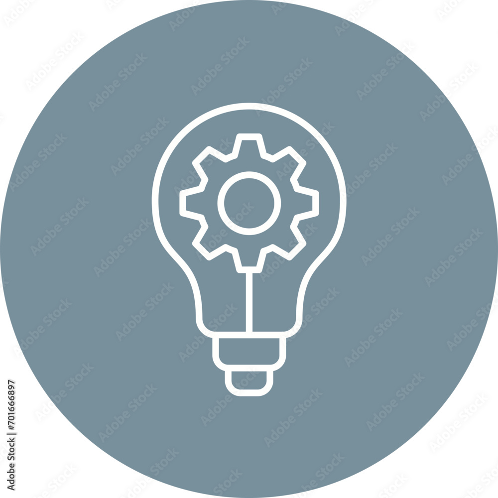 Idea Generation Line Icon Idea Generation Line Icon