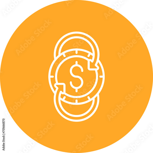 Cash Flow Line Icon